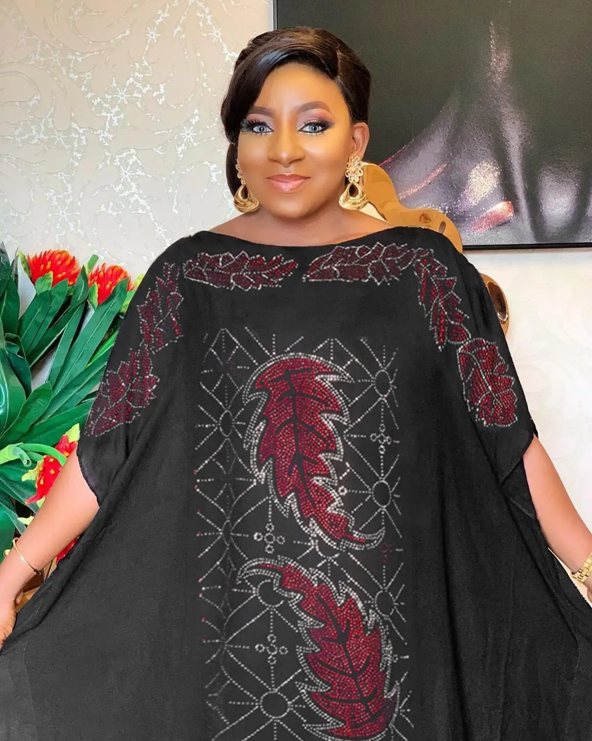 

Длина 155 см, платье Дашики в африканском стиле, винтажное Бандажное платье с бусинами и рукавами «летучая мышь», вечерние платья в африканск...