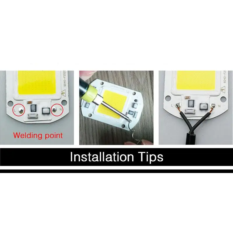 Светодиодный прожектор Точечный светильник 20 Вт 30 50 Высокая мощность COB