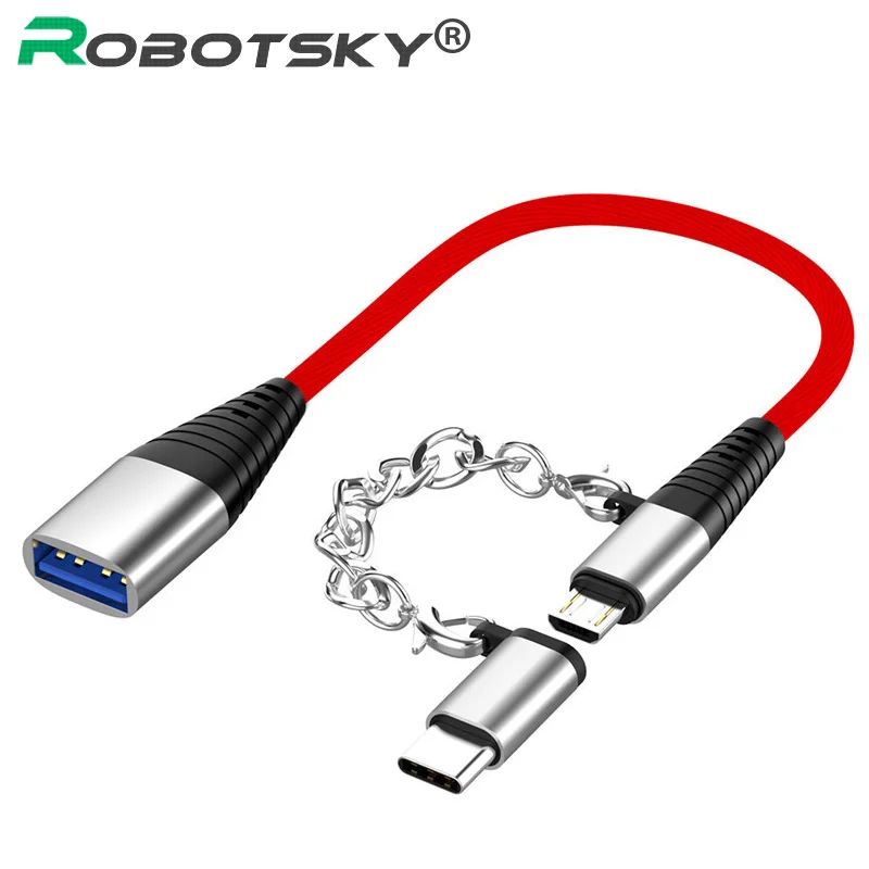 Кабель для быстрой передачи данных с разъемами Type-C и Micro USB | Электроника