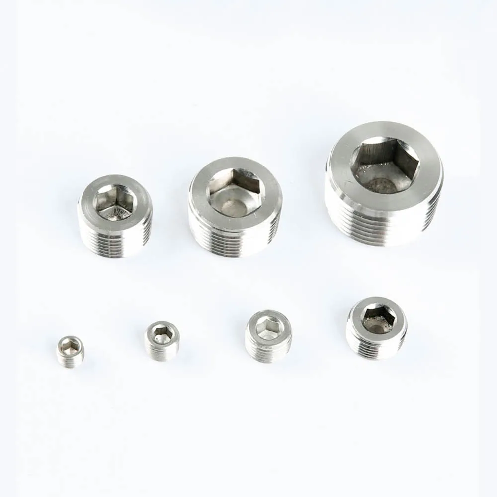 1/8 &quot1/4&quot 3/8 &quot1/2&quot 3/4 &quot1&quot 1 1/4 &quot1 1/2&quot 2 &quotBSP NPT Мужская потайная Торцевая вилка