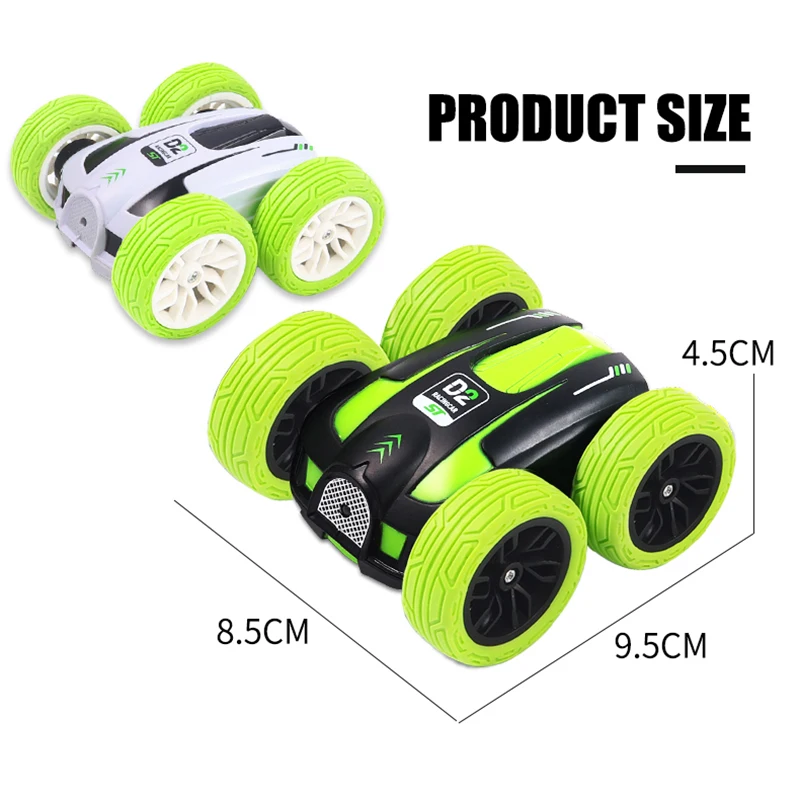 Coche teledirigido de juguete para ni&ntilde;os, 2,4G, 4 canales, Buggy de derrape, doble cara, Control remoto, Mini coches de alta velocidad, giro de 360 grados, Robot-5