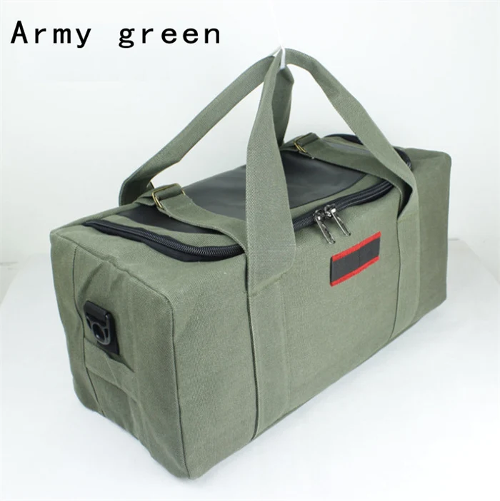 Size L 70LArmy green Классический коммерческий высокой емкости одного плеча руки холст простой дизайн для кемпинга, путешествий сумка 35L или 70L - Цвет: Size L 70LArmy green