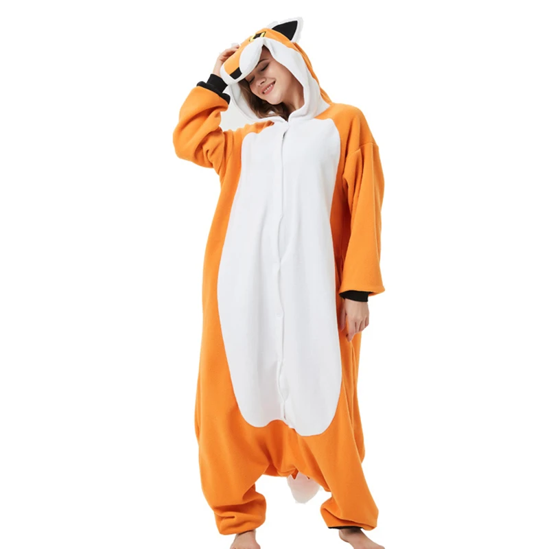кугуруми для взрослых пижама Лиса женщин мужчин пара Аниме Onesie вечерние