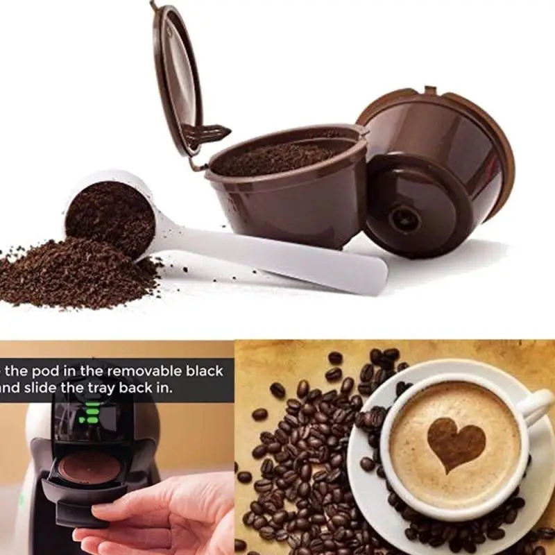 

Refillable Capsule Cup Coffee Filter Coffee Capsule Cream Reusable Cup Refillable Coffee Dripper Tea Basket Kitchen Accessories