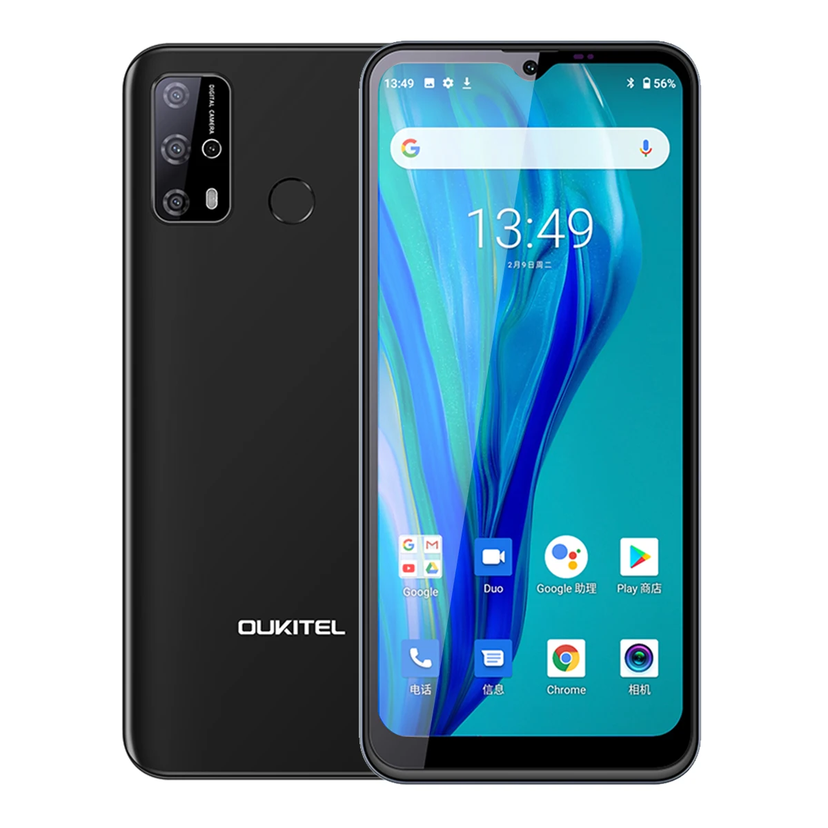 6.53inch Oukitel C23pro 4G Android 10.0  LTE Smartphone 4GB+64GB  5000mAh MT6762V/WB Mobile phone 8PM/13PM Camera Smart Phone