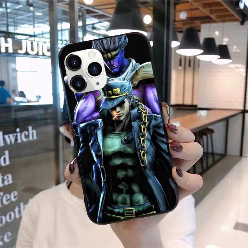

Jotaro Kujo Jojo's Bizarre Adventure Phone Case for iPhone 11 12 mini pro XS MAX 8 7 6 6S Plus X 5S SE 2020 XR
