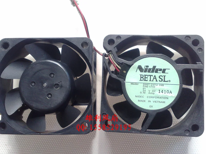

NEW D06T-24TU 28B 24V 0.10A 6CM 6025 3wire Motor protection cooling