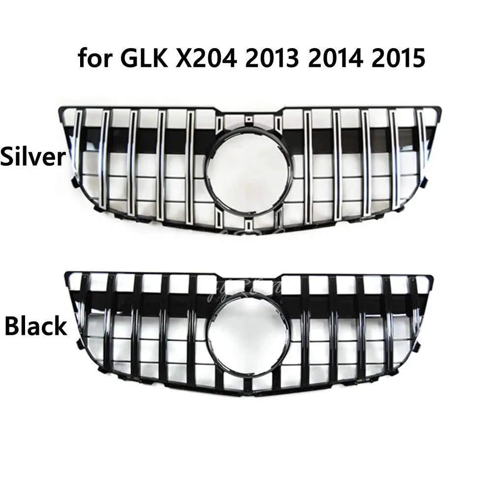 Пластиковая решетка подходит для GLK Class X204 AMG GT GTR Grill 2013-2015 GLK250 GLK300 GLK350 передняя |