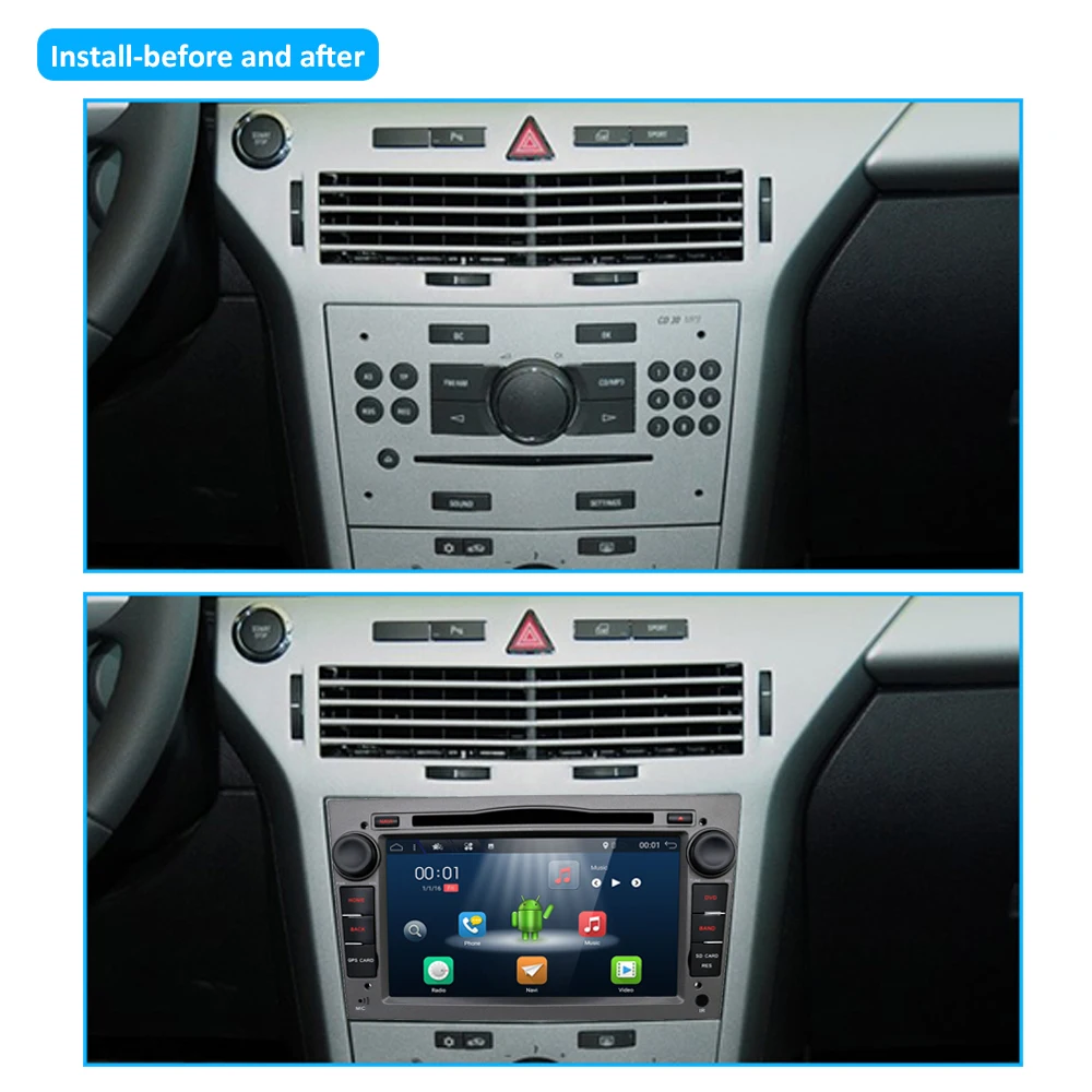 Bosion 4G+ 64G 2Din Android 9,0 радио автомобильный DVD мультимедийный плеер для Opel Vectra Corsa D Astra H рулевое колесо аудио видео wifi