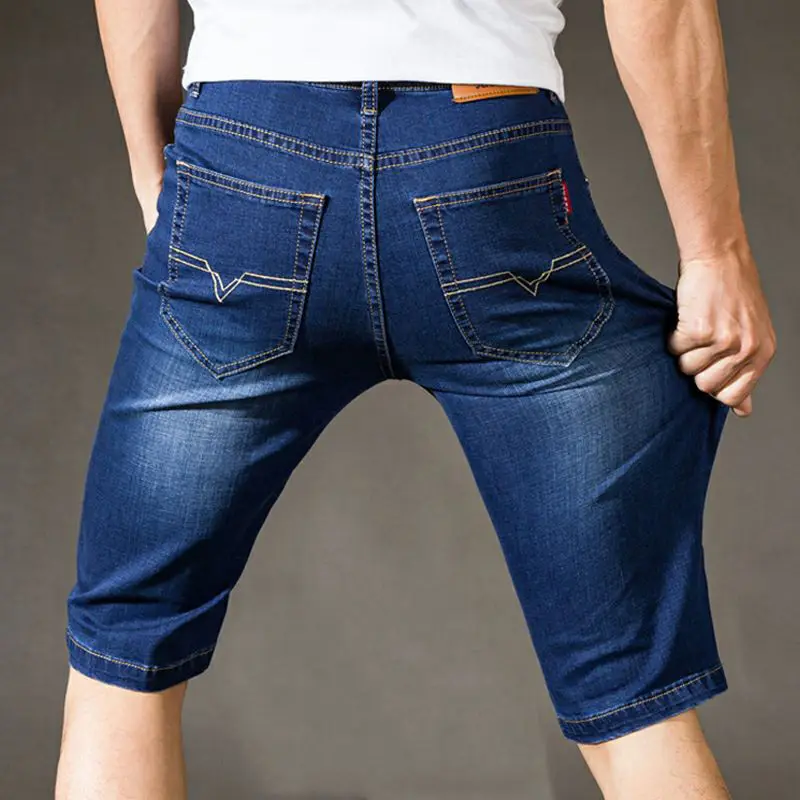 

Shorts Men Casual Denim Short Men Solid SlimFit Men Shorts Blue Short Jeans Men Summer Streetwear Men Clothing Essentials Shorts