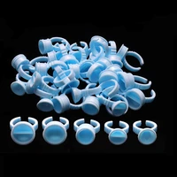 1000pcs blue tattoo ring ink cups small medium large container holder for grafting eyelash pigment cap no divider divider
