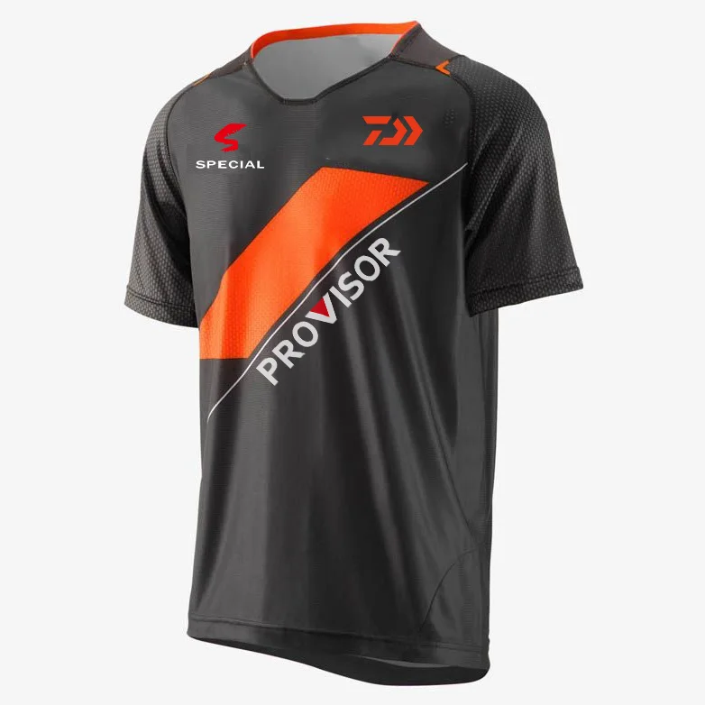 

Men Fishing T Shirts Short Sleeve Anti-UV Sun Blocking Angling Clothing Outdoor Fisherman T-shirt Clothes