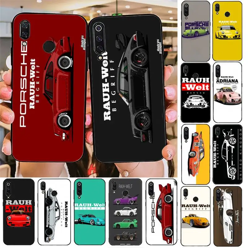 Автомобильный дрейф jdm RWB 911 для Redmi note 8pro 8T 9 6pro 7 7A 6A 8 5plus pro мягкие чехлы Япония
