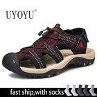 Сандалии мужские летние из натуральной кожи, ручной работы