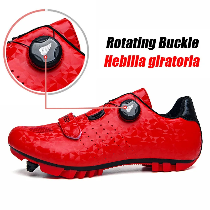 

Outdoor Mountain Cycling MTB Sneakers Men Breathable Self-Locking Bicycle Shoes Women Flat Shoes Mtb Spd Cleat Bike Sneakers