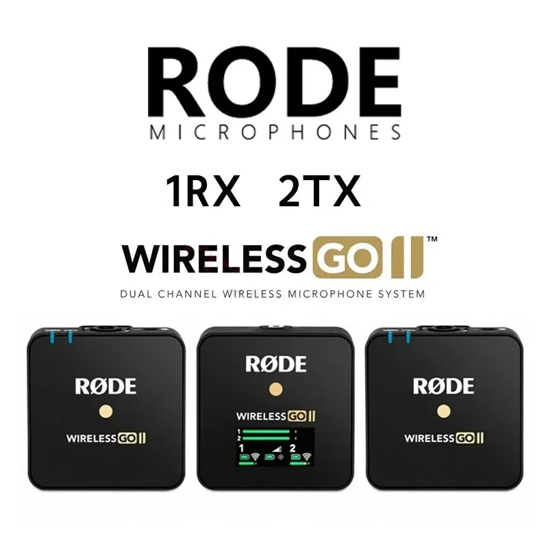 

Rode Wireless GO2 GO II 2.4g Wireless Lavalier Mic Microphone System for Android Phones iPhone Camera Laptop 200m Transmission