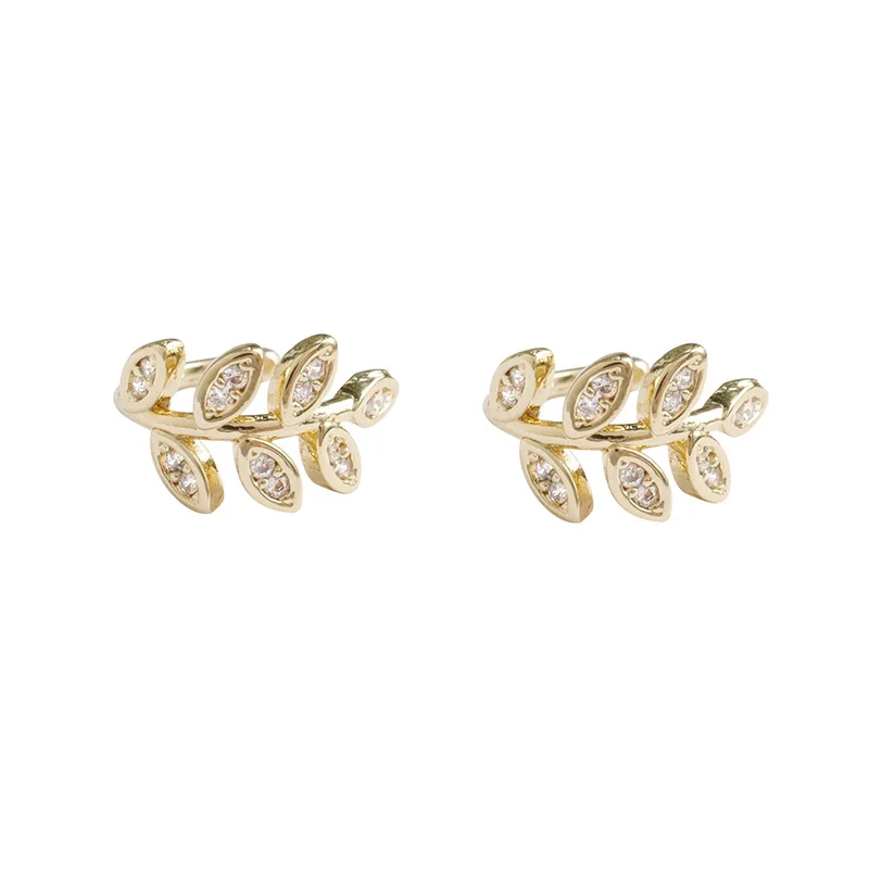 

UXN504 Exquisite and simple leaves adjustable Earrings super xiansen high grade Earrings