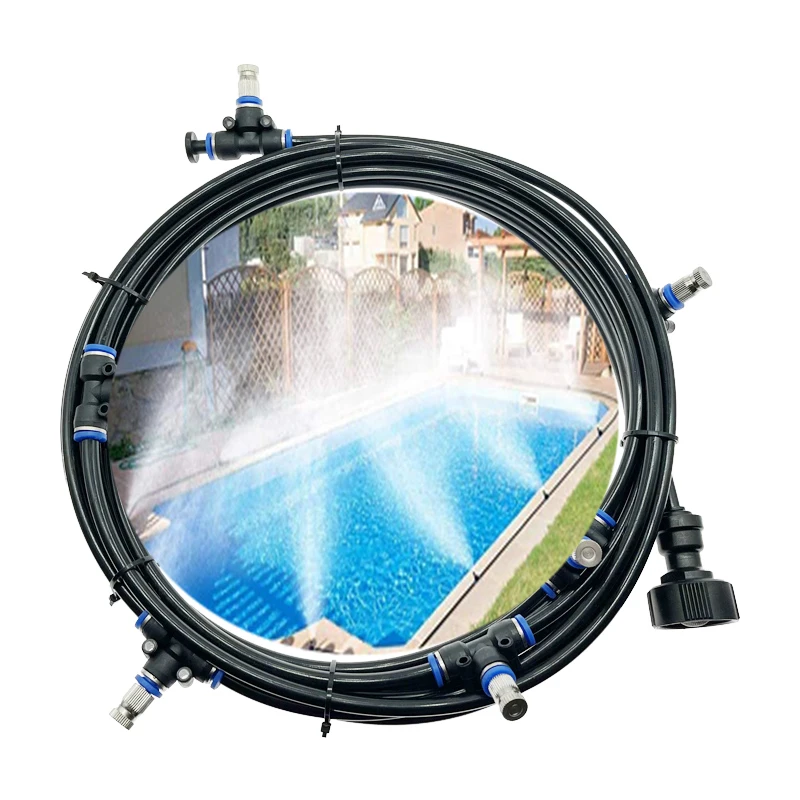 Misting система охлаждения Misters для патио 6M 18M Открытый комплект распыления воды