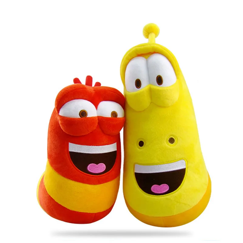 

10cm Yellow Insect Red Insect Hot Cartoon Larva Toys Stuffed Doll For Children Gift Anime Girl boy Toy Kids Baby Fun Plush Toys