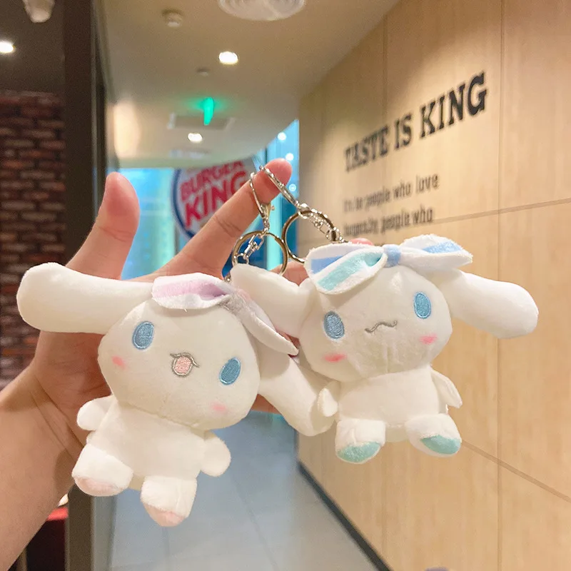 Кавайная плюшевая кукла игрушки Cinnamoroll двухсторонний брелок с фигурками из