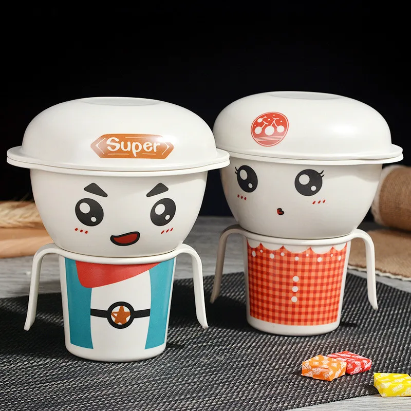 2 стиля бамбуковое волокно креативная мультяшная посуда комплект из 3 предметов