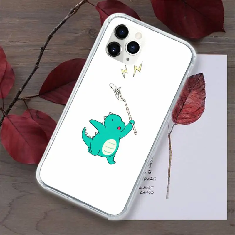 

Cute animal dinosaur Cartoons Phone Case for iPhone 11 12 pro XS MAX 8 7 6 6S Plus X 5S SE 2020 XR
