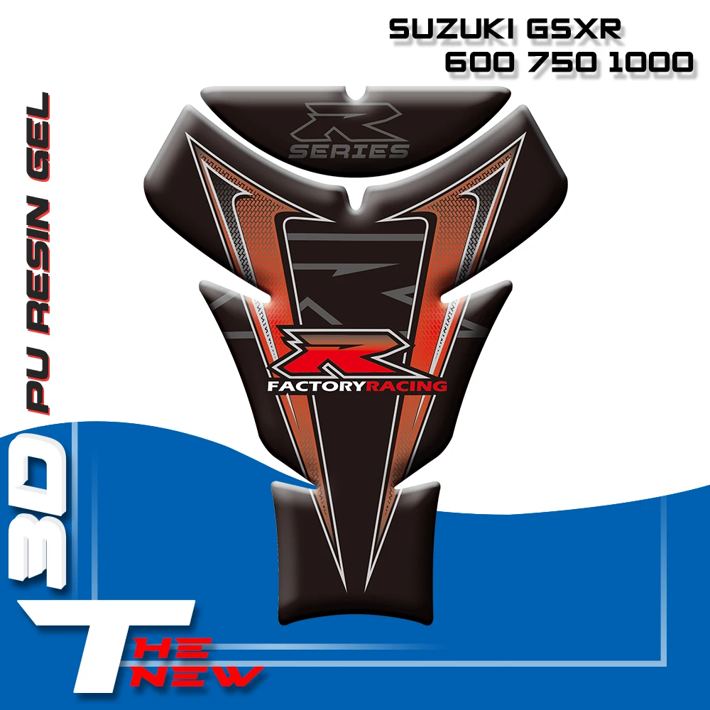 3D мотоцикл топливный бак накладка наклейка защитная крышка Стикеры для Suzuki GSXR 600