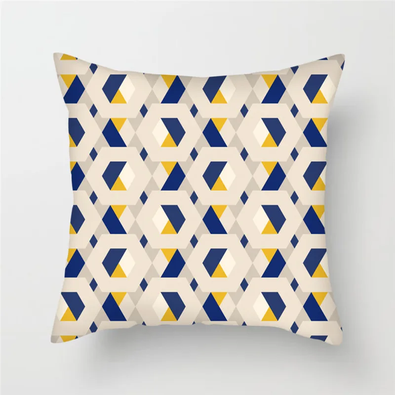 Fuwatacchi Red Yellow Heart Diamond Throw Pillow Cover Multi-color Geometric Cushion for Home Sofa Decor Pillowcases 2019 | Дом и сад