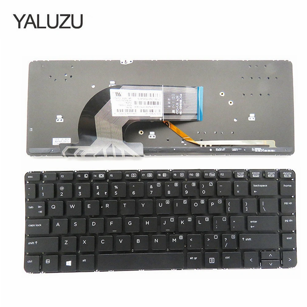 YALUZU US черная новая английская клавиатура для HP 430 G2 440 G1 445 640 645 Клавиатура ноутбука