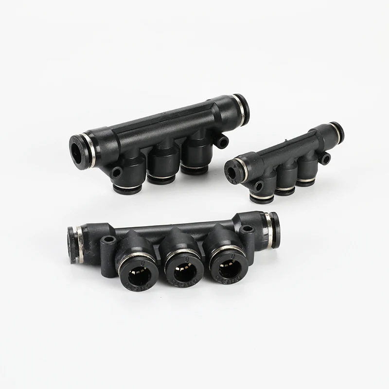 10 шт. Воздушный Пневматический фитинг 5Way One Touch 8mm10mm 6 мм 4mm12mm OD шланг трубка Push In 5