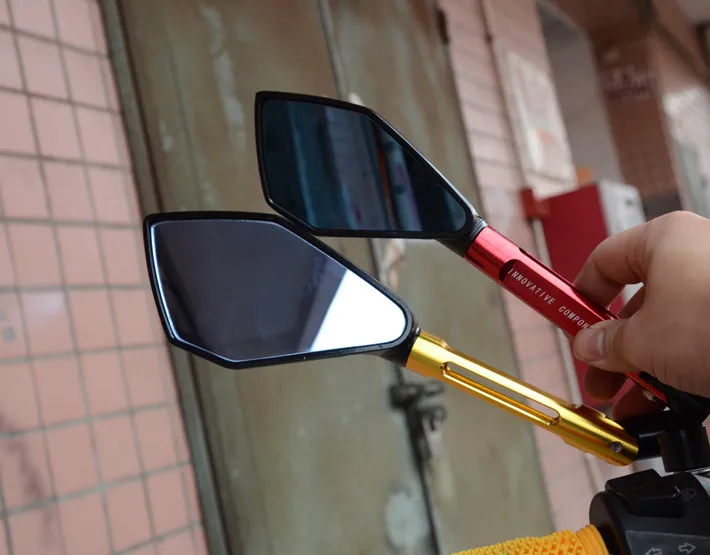 

CNC Bigger Motorcycle Rearview Mirrors Side Mirrors For Honda Yamaha Kawasaki Suzuki RC 125 200 390 690 950 990 1290