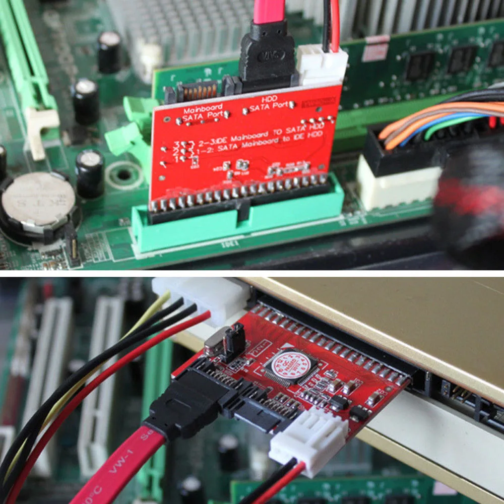 IDE 100/133 HDD CD DVD адаптер SATA конвертер SATA кабель и разъем питания