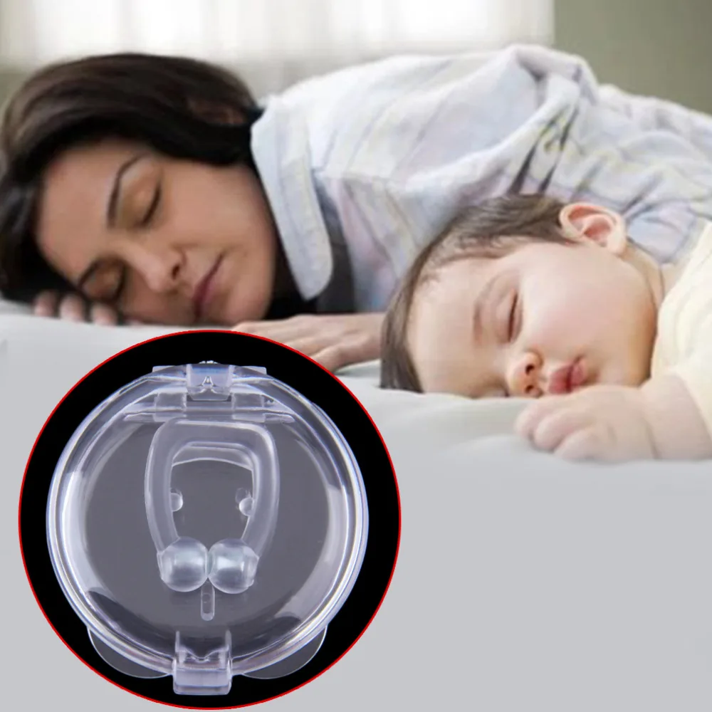 

Stop Snoring Anti Snore Nose Clip Apnea Guard Care Tray Sleeping Aid Eliminate or relieved snoring Health Care Hot New