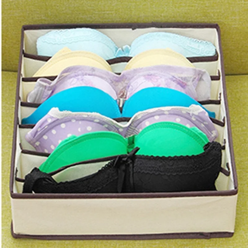 

Bedroom Multi size Set Socks Foldable Scarfs clothing Charcoal Wardrobe Bras Boxes Lidded Underwear Ties Bamboo Drawer Grid