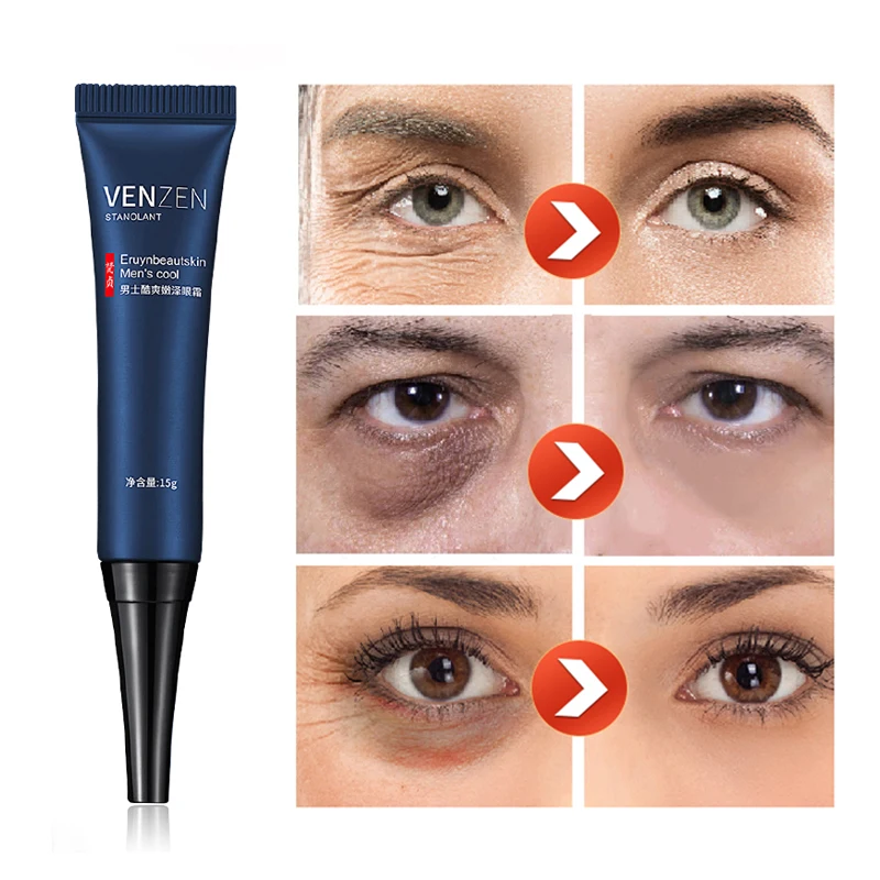 Никотинамид VENZEN мужской дневной и ночной крем для кожи вокруг глаз с укрепляющим