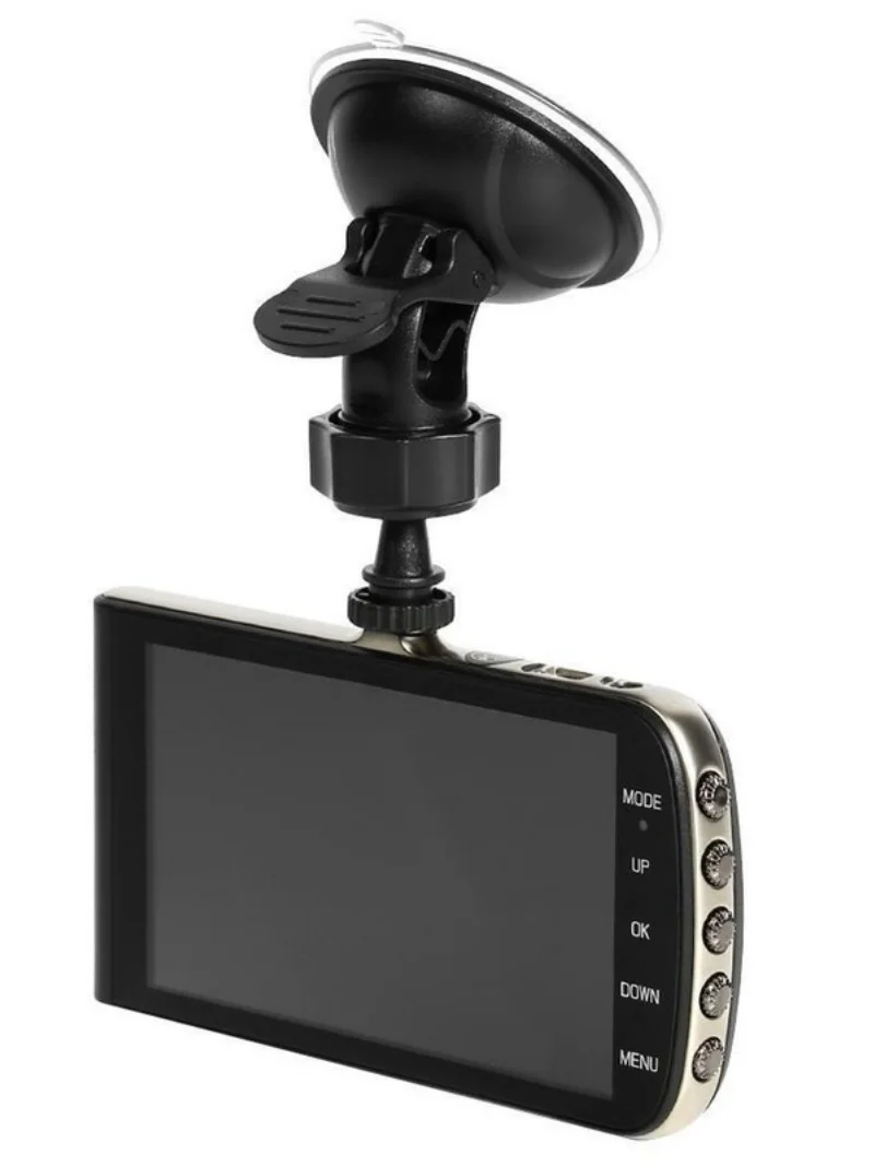 hidden metal 4 inch screen car camera driving recorder hd 1080p night vision front and rear dual lens all day monitoring free global shipping