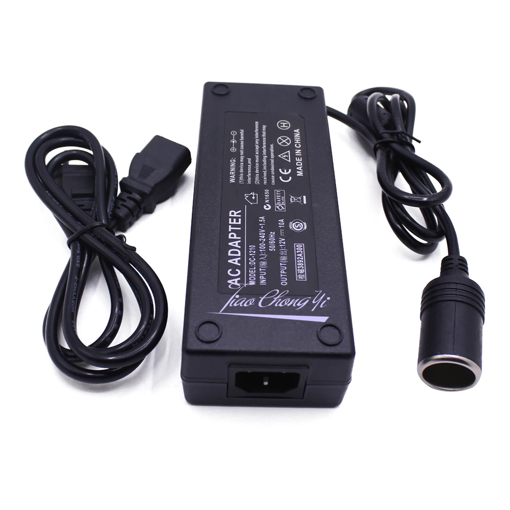 

EU Plug Europe Adapter 120W DC12V Home Power 10A AC To DC Power Voltage Converter 100-220V 240V Auto Electronic Accessories