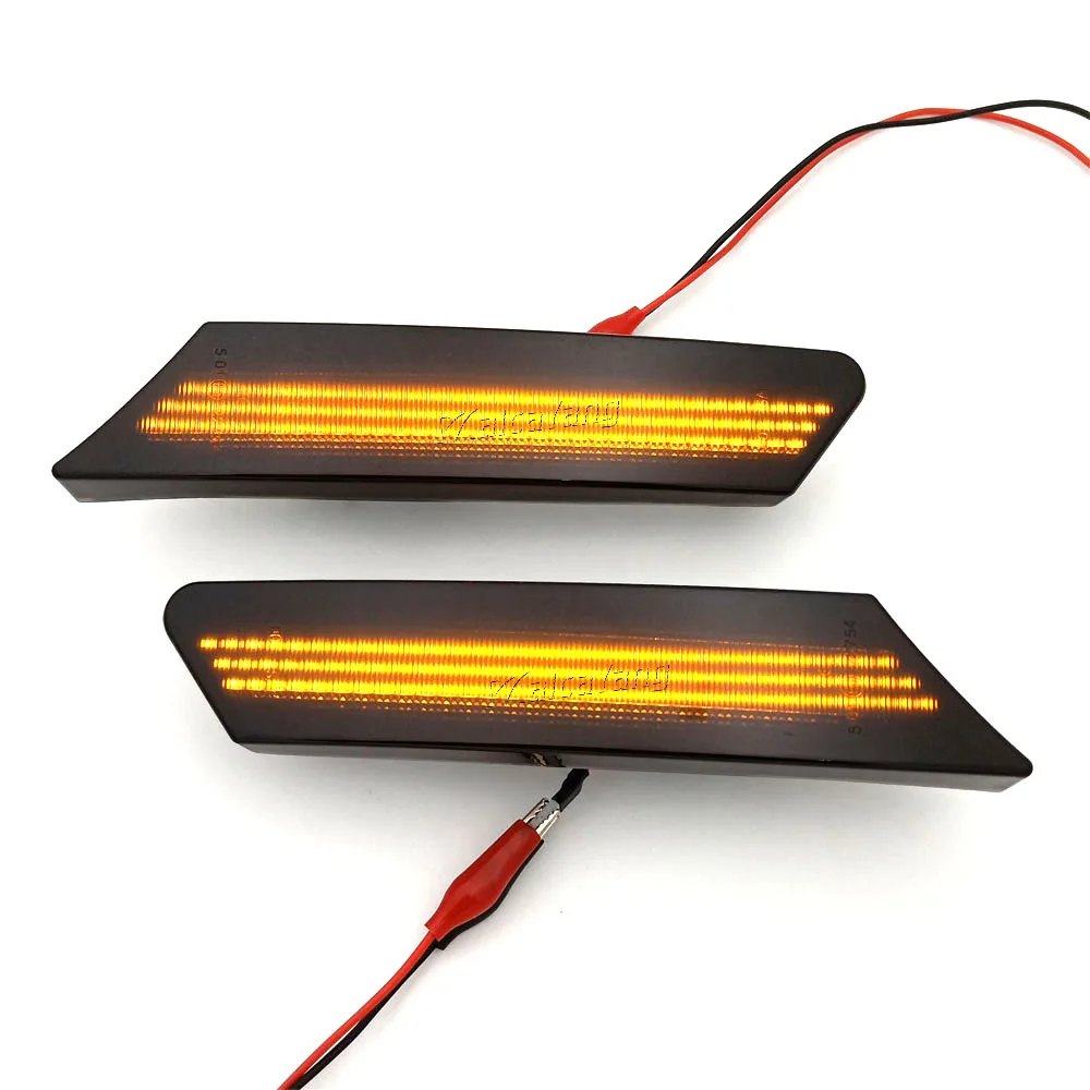 2X светодиодсветодиодный динамические поворотники боковые габаритные огни для