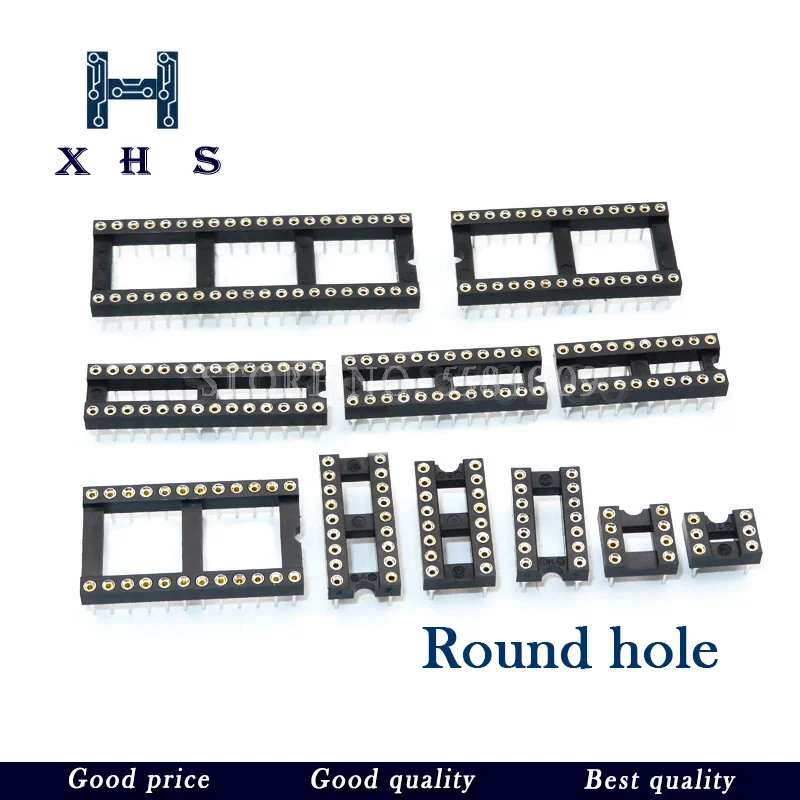 10 шт. Круглый/квадратный коннектор для розетки с ИС разъемы DIP 6 8 14 16 18 20 24 28 40 pin DIP6