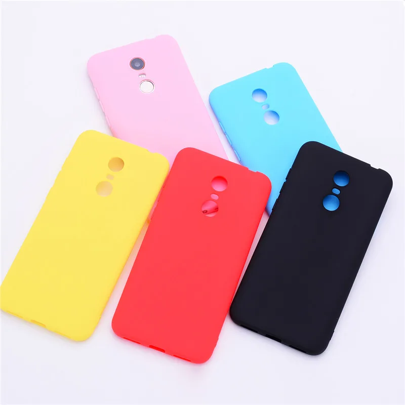 Color Matte Phone Cases For Xiaomi Redmi 5 / 5 Plus Case Silicone Soft TPU Back Cover For Xiaomi Redmi 5 Plus Case Coque Funda