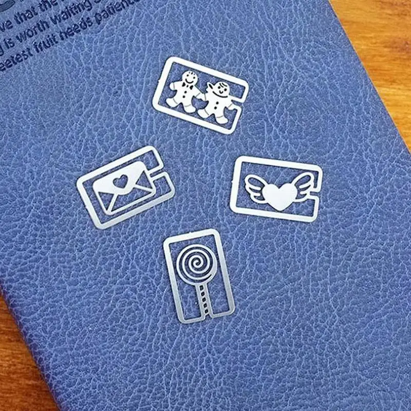 20 шт./лот мини металлические закладки зажимы милые Мультяшные животные покрытые