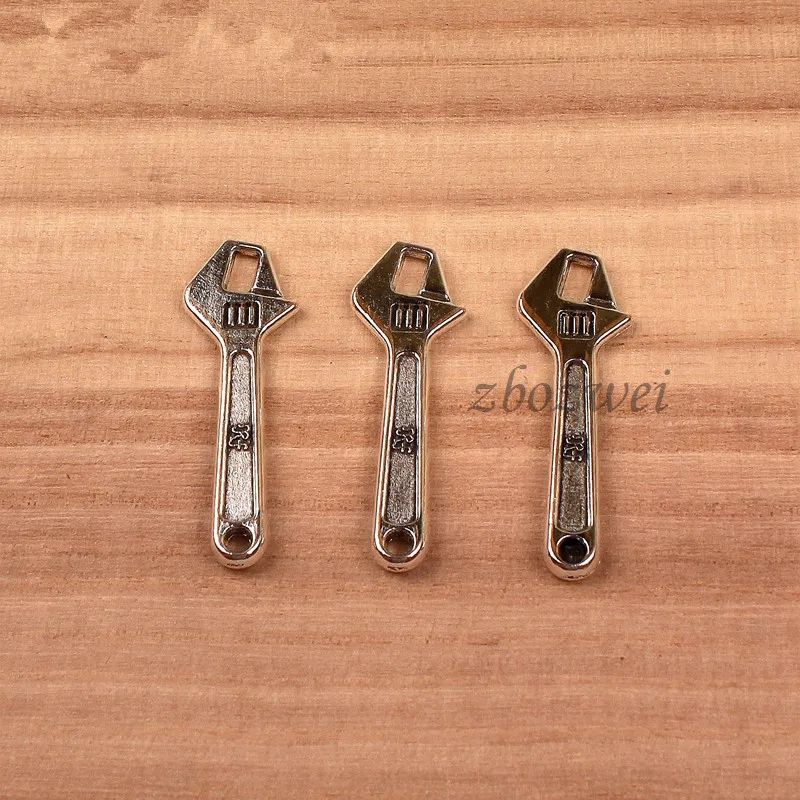 10 шт. гаечный ключ 40*13 мм тибетские посеребренные Подвески античные украшения