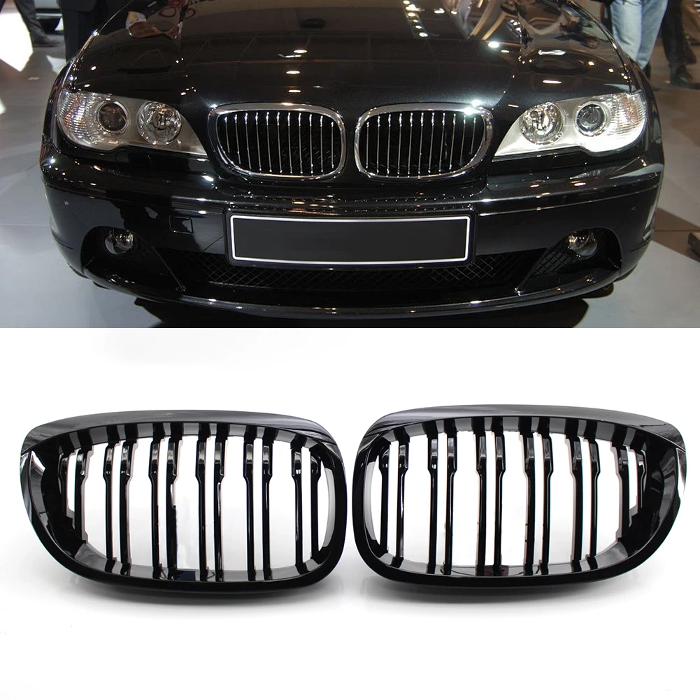 Решетка радиатора для BMW 3Series E46 Coupe Cabrio 2003-2006 51137064317 51137064318 1 пара |
