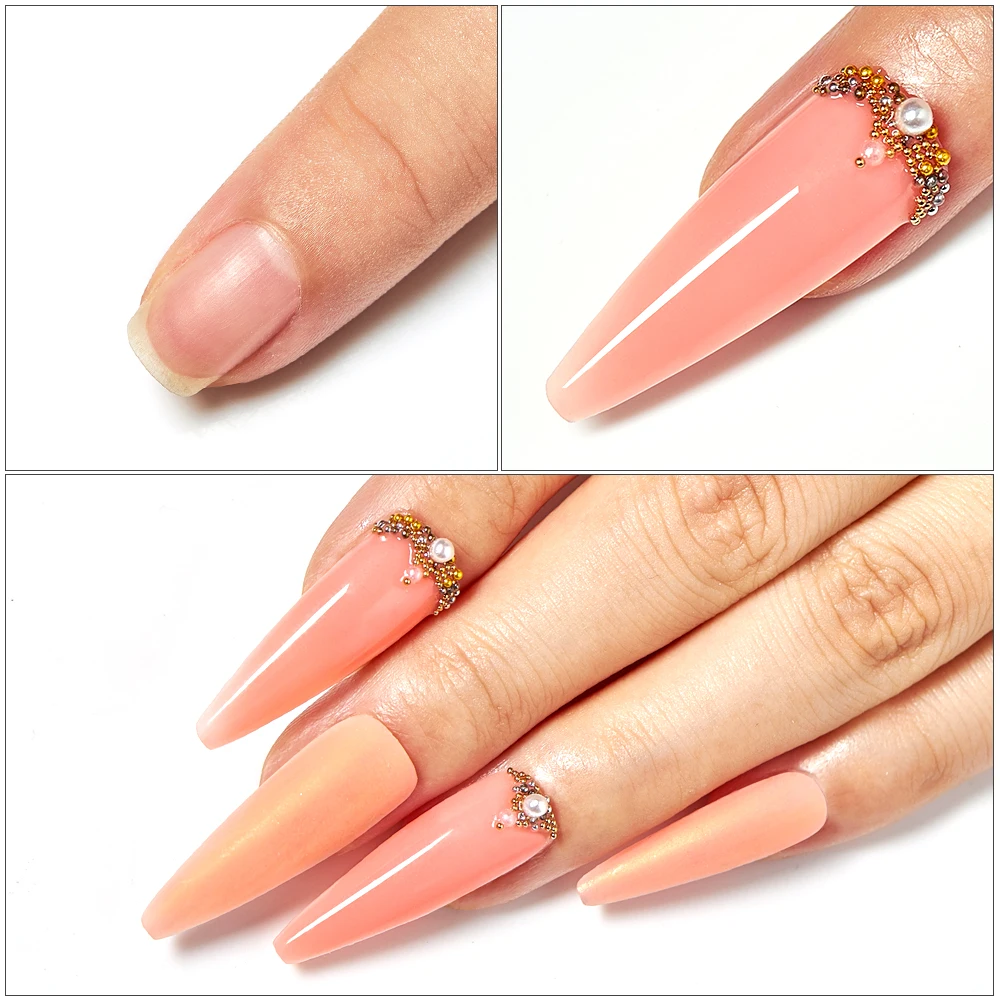 MEET ACROSS 6 шт./компл. 20 мл Полиакриловый Удлинительный УФ гель прозрачный