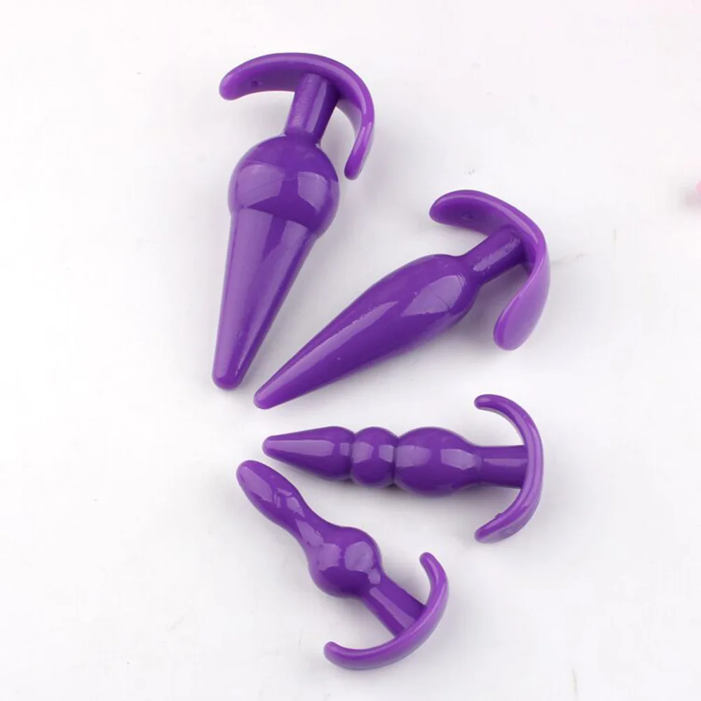 Анальная пробка 4 стиля игрушки из желе на ощупь настоящая кожа секс-игрушки для