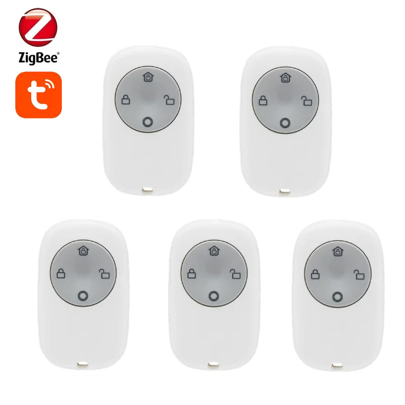 

Tuya Smart Zigbee3.0 Пульт дистанционного управления для снятия домашней руки Кнопка SOS 4-х клавишный пульт дистанционного управления, совместимый со шлюзом Tuya Zigbeee