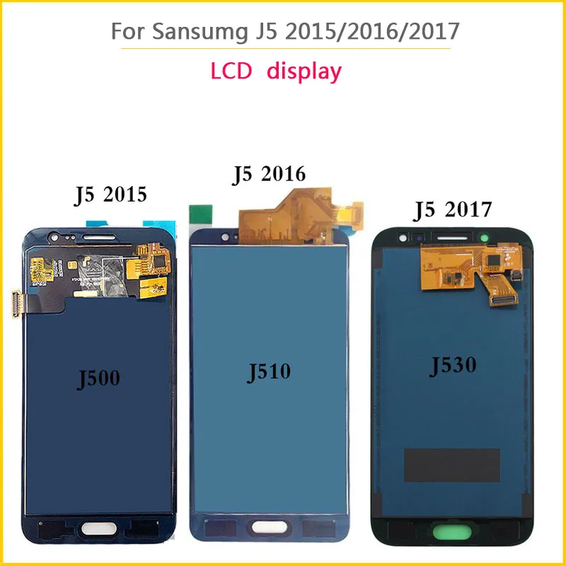 Протестированный ЖК-дисплей для samsung Galaxy J5 // ЖК-дисплей кодирующий преобразователь сенсорного экрана в сборе+ регулировка яркости
