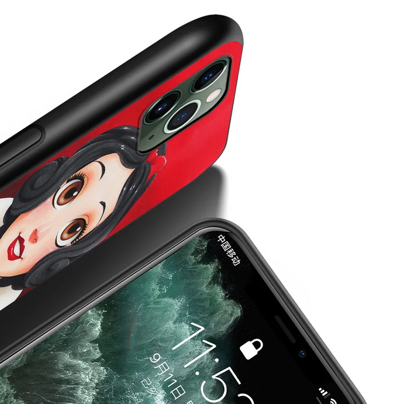 

Disney Cartoon Animation Snow White Seven Dwarfs For Apple iPhone 12 11 XS Pro Max Mini XR X 8 7 6 6S Plus 5 SE Black Phone Case