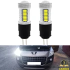 Дневные ходовые огни KAMMURI, светодиодные лампы HP24W, G4, 12 В, 2 шт., Canbus, для Citroen C5, Peugeot 3008, 2010, 2011, светодиодный
