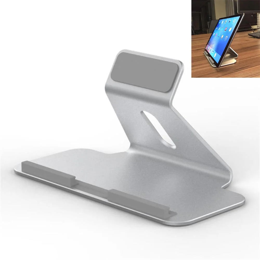 

AP-7D Aluminium Alloy Tablet Stand For ipad Air Mini 1/2/3/4, 60 Degree Angle Table Holder Bracket For 7.9-12.4inch Tablet FS